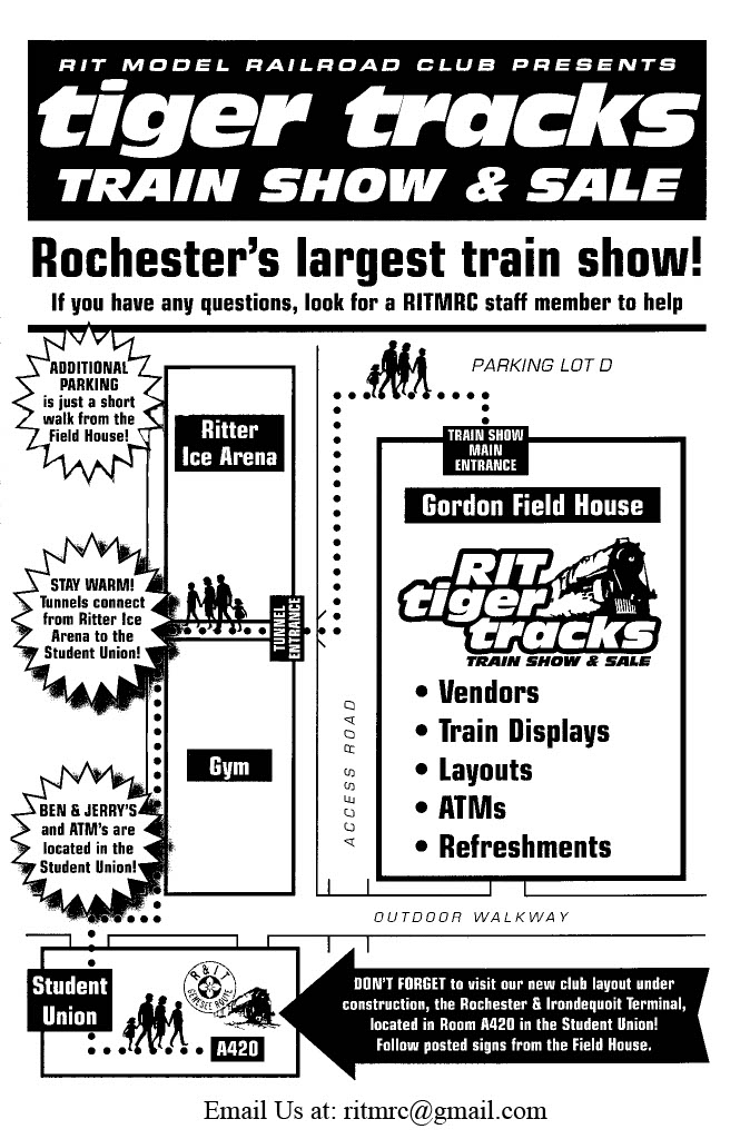 Tiger Tracks Train Show & Sale RIT Model Railroad Club